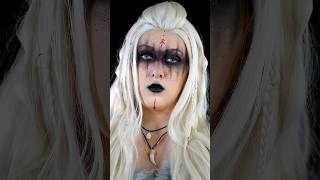 Die Kontaktlinsen haben es noch perfekt abgerundet🙏🏻🛡️ makeup halloween transition viking [upl. by Ahtennek]