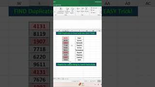 Easiest Trick to FIND Duplicates in Excel [upl. by Flatto]