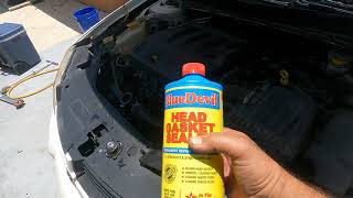 does blue devil really work lets find out super blown head gasket [upl. by Aryad]