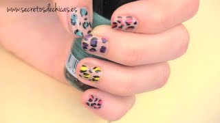 Pintado de uñas estilo leopardo [upl. by Buffo]