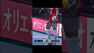 Melissa Vargas with 101 kmh ACE 💥  Melissa Vargastan 100 kmslik ACE melissavargas volleyball [upl. by Prescott]