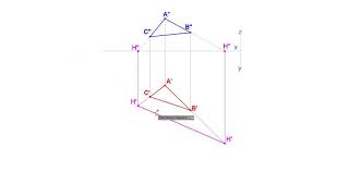 181 Geometria Descritiva Rebatimento VG de Figuras Planas [upl. by Lenssen]