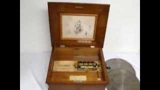 Early 1900s Regina Disc Playing music Box [upl. by Compton335]