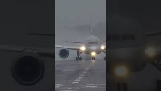 Boeing 787 takeoff during storm🌀 aviation pilot boeing [upl. by Avilys485]