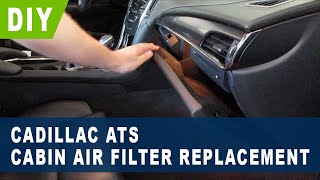 Cadillac ATS Cabin Air Filter Replacement  2013 2014 2015 2016 2017 2018 2019 [upl. by Parfitt]