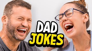 Dad Jokes  Dont Laugh Challenge  Andrew vs Steph  Raise Your Spirits [upl. by Rosenblum]