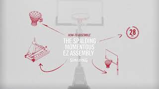 How to Install the Spalding Momentous EZ Assembly Basketball Hoop  Assembles in 30 Minutes or Less [upl. by Meris]