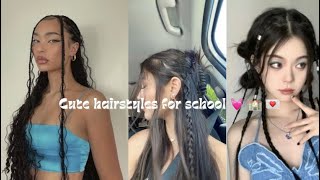 Cute Hairstyles for School 💗 🏫 💌 [upl. by Chilson]