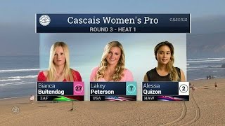 2015 Cascais Womens Pro R3 H1 Recap [upl. by Randell]