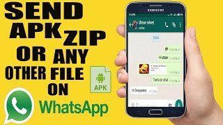 How to send apk files through whatsapp [upl. by Gnilhsa333]