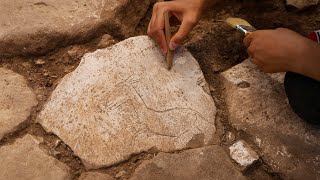 New Discovery at Karahan Tepe The Figure of a Running Wild Donkey Carved on Stone [upl. by Ocnarfnaig619]