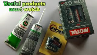 Motul chain cleaner chain lube  Disc locker  Castrol gear oil  Useful products RiderP [upl. by Idnahr186]