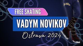 Vadym NOVIKOV UKR  Junior Men Free Skating  Ostrava 2024 [upl. by Uriel]