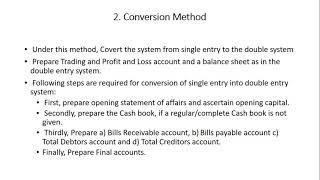 Single Entry System Methods of ascertaining profit or loss [upl. by Prissie]