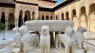 Best Walking Tour Of The Alhambra Palace  GranadaSpain  Virtual Walk  Stunning Views  4K [upl. by Ardnaet]