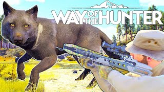 My First Melanistic Male Wolf with The New Bear Archery Crossbow  Way of the Hunter [upl. by Ahsinan724]