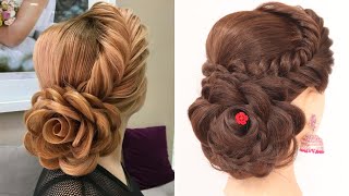 Cute Fishtail Braid Hairstyles  Easy amp Unique Hairstyle Updo Hairstyle  Bun Hairstyle [upl. by Aralomo17]