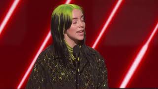 Billie Eilish Wins Best New Artist  2020 GRAMMYs Acceptance Speech [upl. by Conover724]