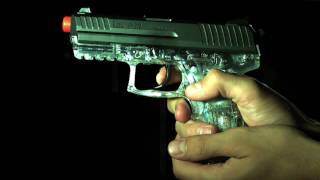 HK P30 Electric Airsoft Pistol Slo Mo [upl. by Ilyk]