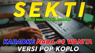 Sekti  Karaoke Nada Rendah Wanita  Versi Pop Dangdut Koplo [upl. by Johnstone]