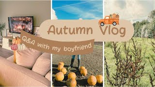 A QampA WITH MY BOYFRIEND  Autumn Vlog 🐿️🍁🍂🍃🌰🌪️🎃 [upl. by Gnoz]