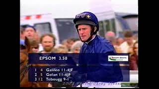 2001 Epsom Derby Galileo Inc Post RaceReplay amp Enclosure [upl. by Huberman]