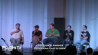 Floridas Animation SuperCon 2009 Futurama Cast and Crew QampA  Part 2 of 5 [upl. by Ecnarrat808]