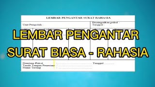 LEMBAR PENGANTAR SURAT [upl. by Dan793]