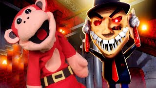 El Mono Juega Sir Scary  LA MANSION DEL MIEDO En ROBLOX  Gameplay [upl. by Arodasi]