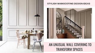 Wainscoting Design Ideas  An Unusual Wall Covering To Transform Spaces [upl. by Absalom]