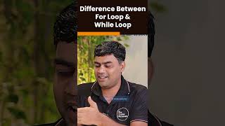 Difference Between For Loop amp While Loop  Java Interview Question  IT Classes In Pune  shorts [upl. by Nylaj415]