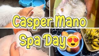 Casper Mano Spa day😍 Casper ko larki bana diya 😂😂 The Casper Home Family [upl. by Ping855]