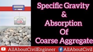 Specific Gravity amp Absorption Of Coarse Aggregate  UrduHindi  All About Civil Engineer [upl. by Shank749]