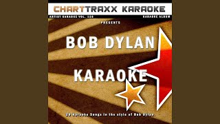 Maggies Farm Karaoke Version In the Style of Bob Dylan [upl. by Enoryt]