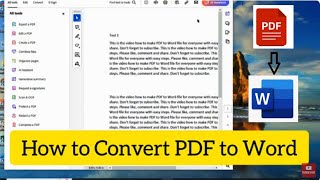 How to Convert PDF to Word  PDF Edit Kaise Kare  PDF to Word Kaise Save Karen [upl. by Pallaton]