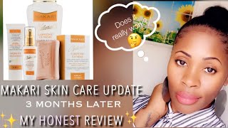 MAKARI SKIN CARE UPDATE  3 MONTHS IN DEPTH HONEST REVIEWDoes It Really Work [upl. by Ddot375]