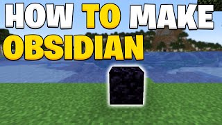 How to make obsidian in Minecraft 121 [upl. by Nitsrek]