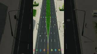 How to Create A median road using the Intersection Line Marking Tool in Cities Skylines [upl. by Trabue]