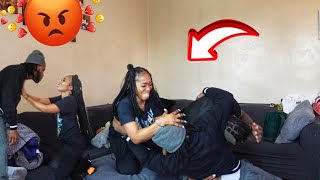 Fighting My Girlfriend Infront Of My Family Prank [upl. by Nyleek]