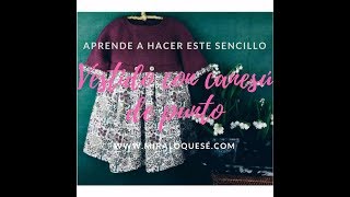 Vestido con canesú de Punto PARTE 1 [upl. by Inavoig]