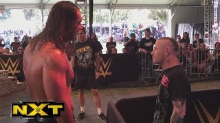 Slipknots Corey Taylor hits Baron Corbin at the NXT Aftershock Festival [upl. by Akirdna190]