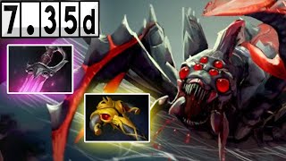 Broodmother  Total domination Dota 2 Replays 735d [upl. by Novaat]