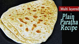 साधा पराठा  Plain Paratha Recipe  MadhurasRecipe  How to make Paratha [upl. by Meyer]