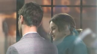 Insurgent actors Shailene Woodley amp Theo James laughing before interview on today show [upl. by Eened797]