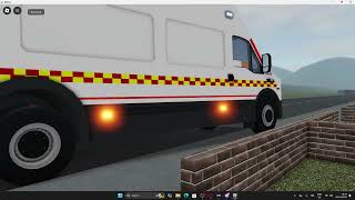 LFB RBLX  AT2 responding to chemical leak at a factory in Clapham [upl. by Ahidam]