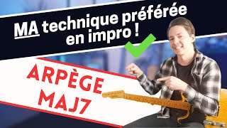 JADORE jouer lARPÈGE MAJEUR 7 en impro   Backing track [upl. by Oram]