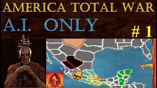 AI Only Medieval 2 Americas Total War Campaign Part 1 [upl. by Enaile]