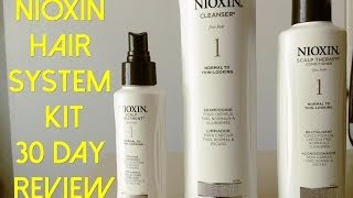 Nioxin Hair System Kit  30 Day Review [upl. by Githens]