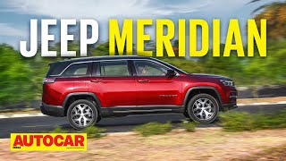 2022 Jeep Meridian review  7 seat Jeep Compass derivative to rival the Fortuner  Autocar India [upl. by Bradman]