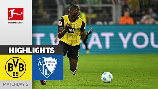 BVB Turns The Game  Borussia Dortmund  VfL Bochum 1848 42  Highlights  MD 5 – Bundesliga 2425 [upl. by Adlay]